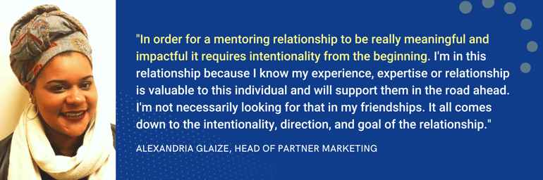 Alexandria Glaize Mentorship Quote