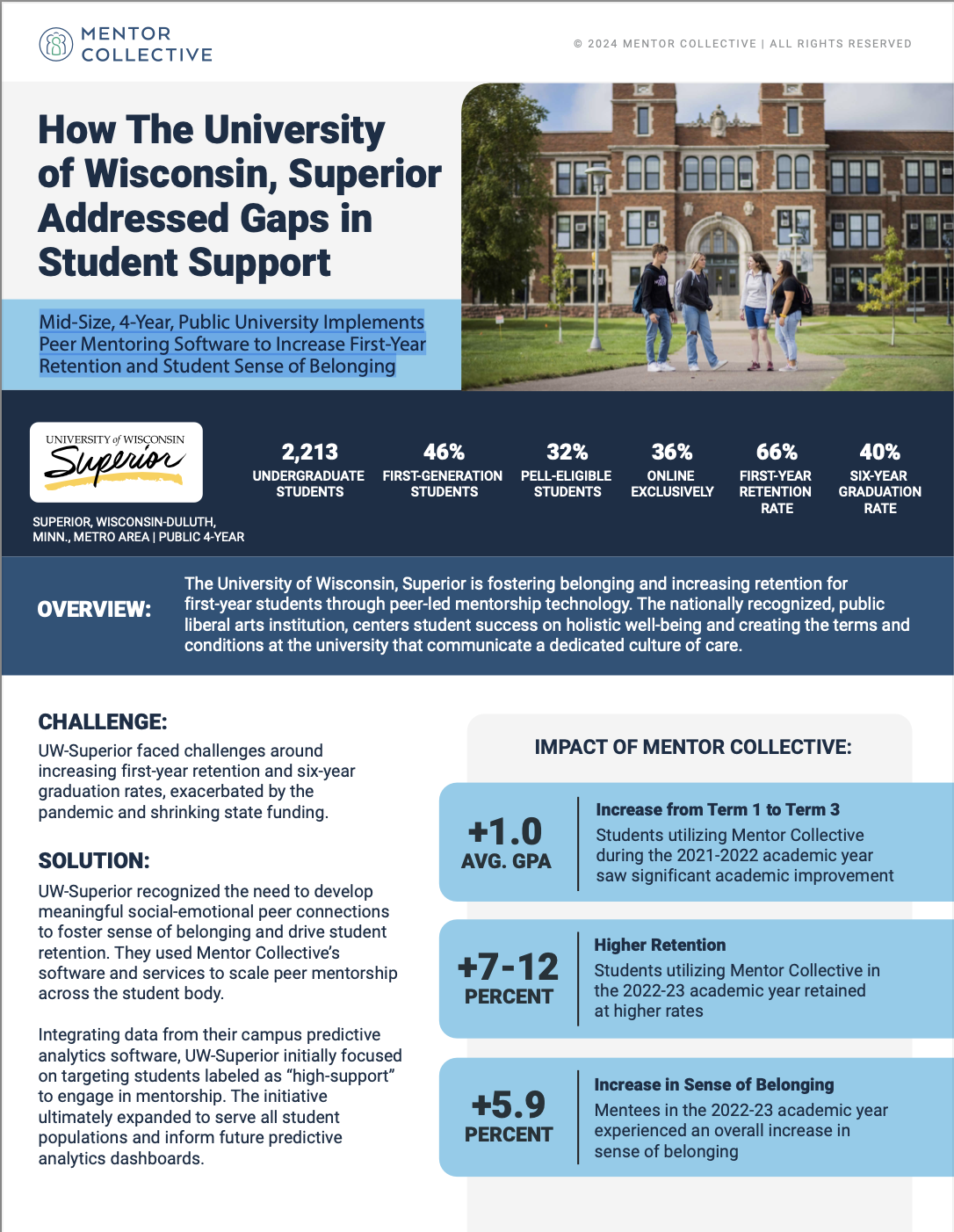 UW Superior Case Study