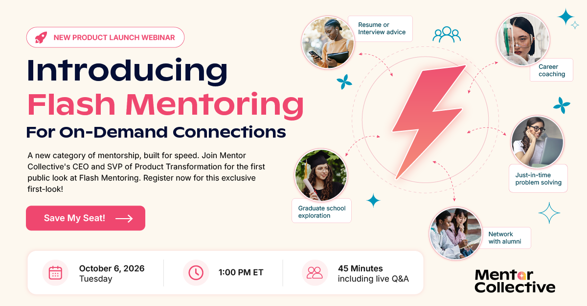 Flash Mentoring Intro webinar graphic