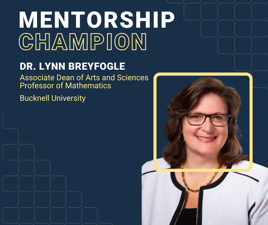<span id="hs_cos_wrapper_name" class="hs_cos_wrapper hs_cos_wrapper_meta_field hs_cos_wrapper_type_text" style="" data-hs-cos-general-type="meta_field" data-hs-cos-type="text" >Mentorship Champion Lynn Breyfogle (Bucknell University)</span>